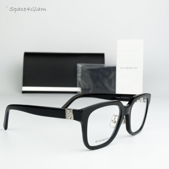 BRAND NEW Givenchy GV50040F 001 Black Demo Women Square Eyeglasses - Picture 4 of 8